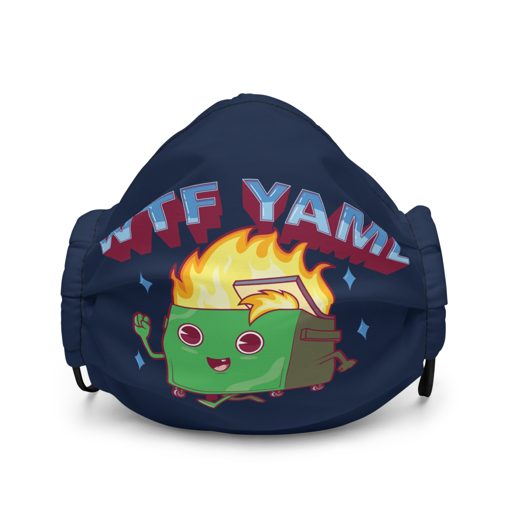 WTF YAML Logo Face Mask